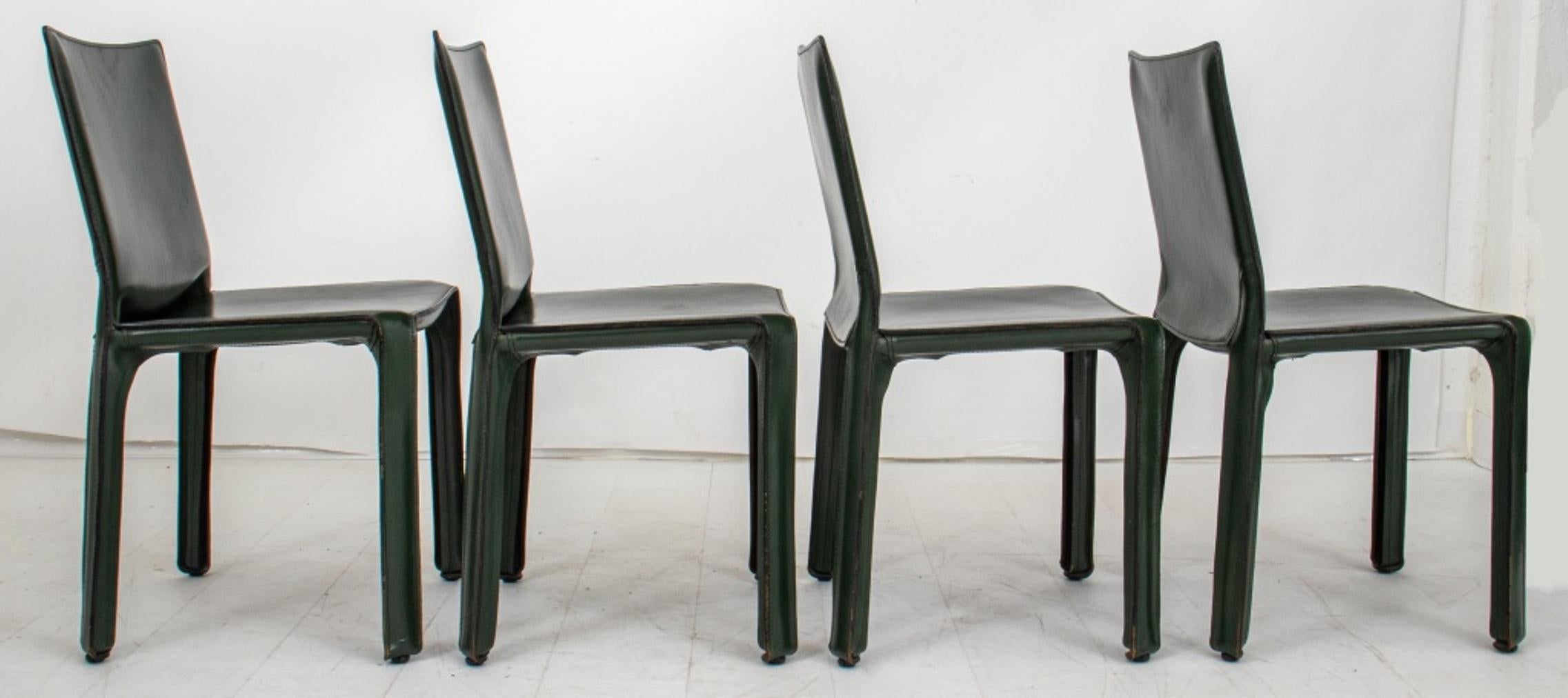 20th Century Mario Bellini for Cassina Cab 412 Side Chairs, Set of Four
