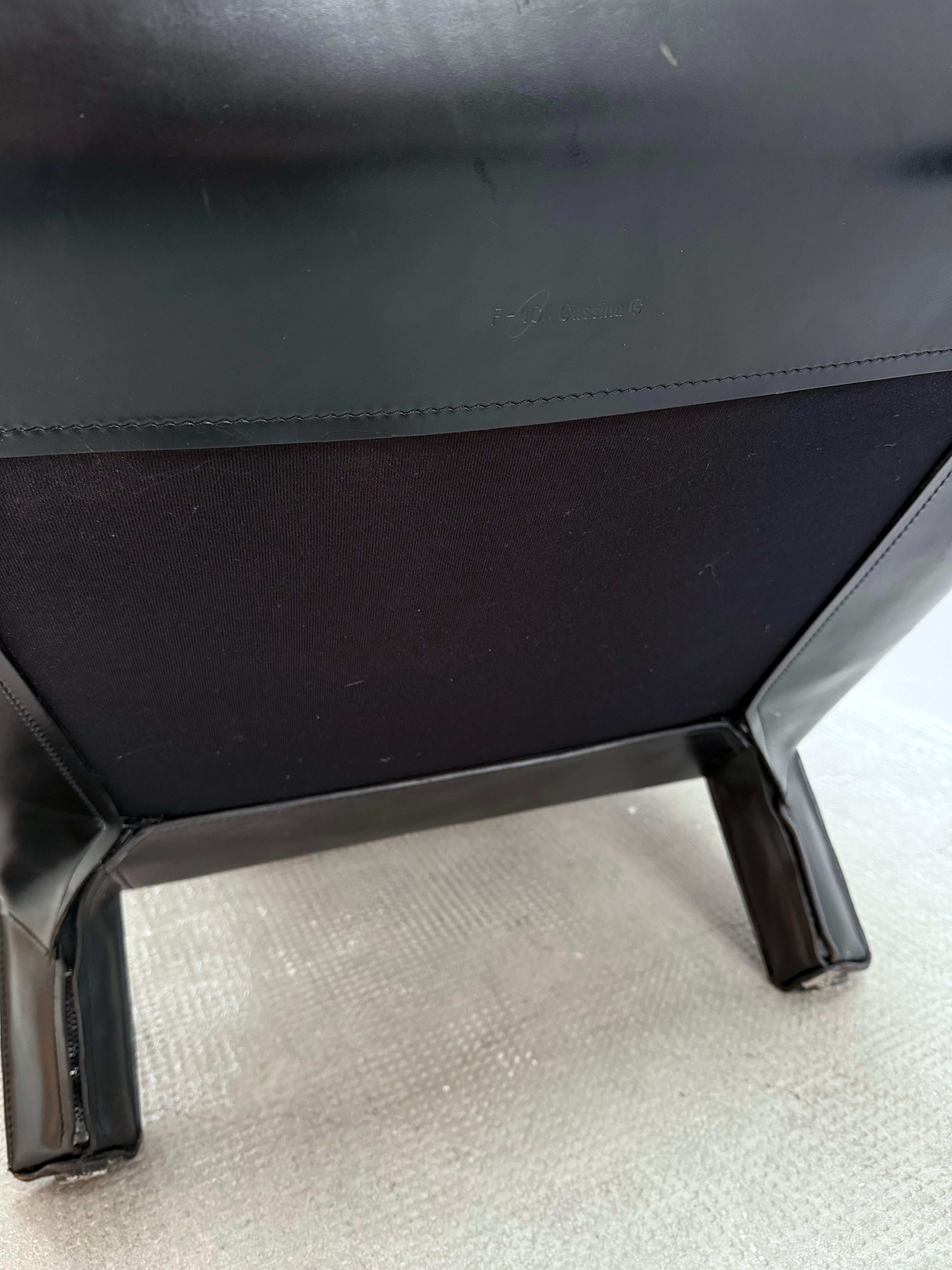 MARIO BELLINI FOR CASSINA CAB 415 ARMCHAIR & SOFA SADDLE LEATHER, ITALY 1980s 5