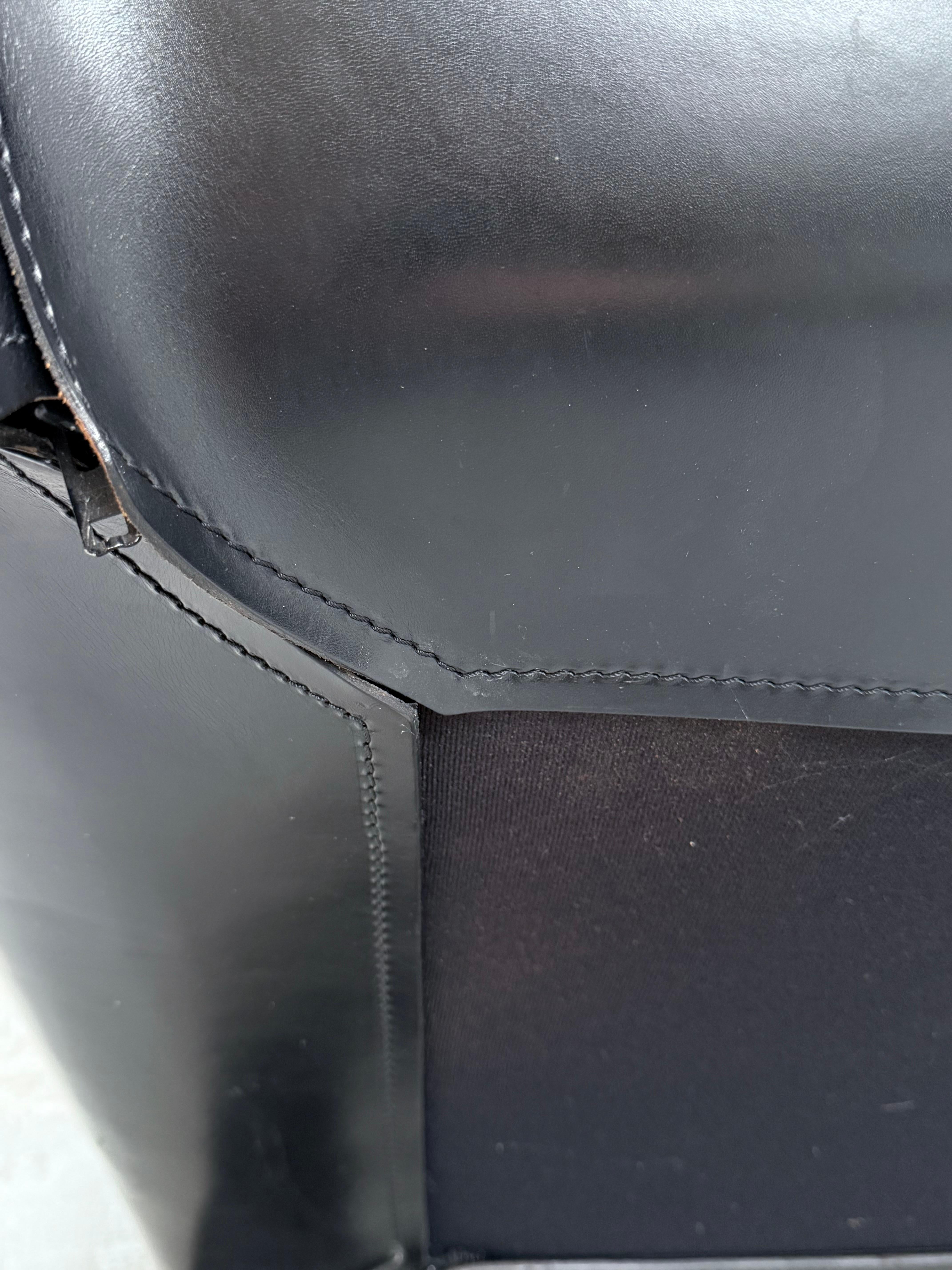 MARIO BELLINI FOR CASSINA CAB 415 ARMCHAIR & SOFA SADDLE LEATHER, ITALY 1980s 6