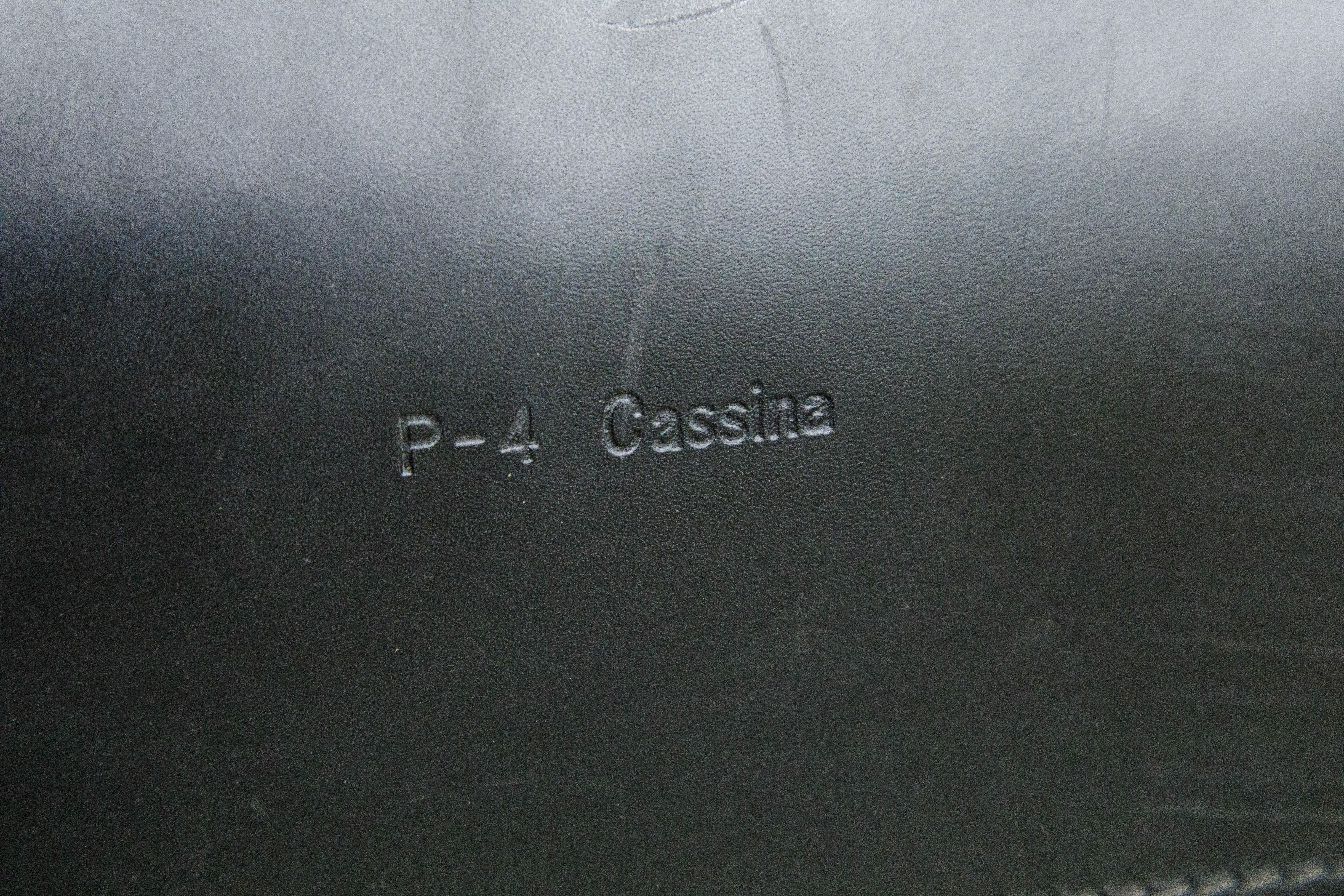 Mario Bellini for Cassina 'Cab #415' Buffalo Leather Club Chairs, Signed, 1980s 12
