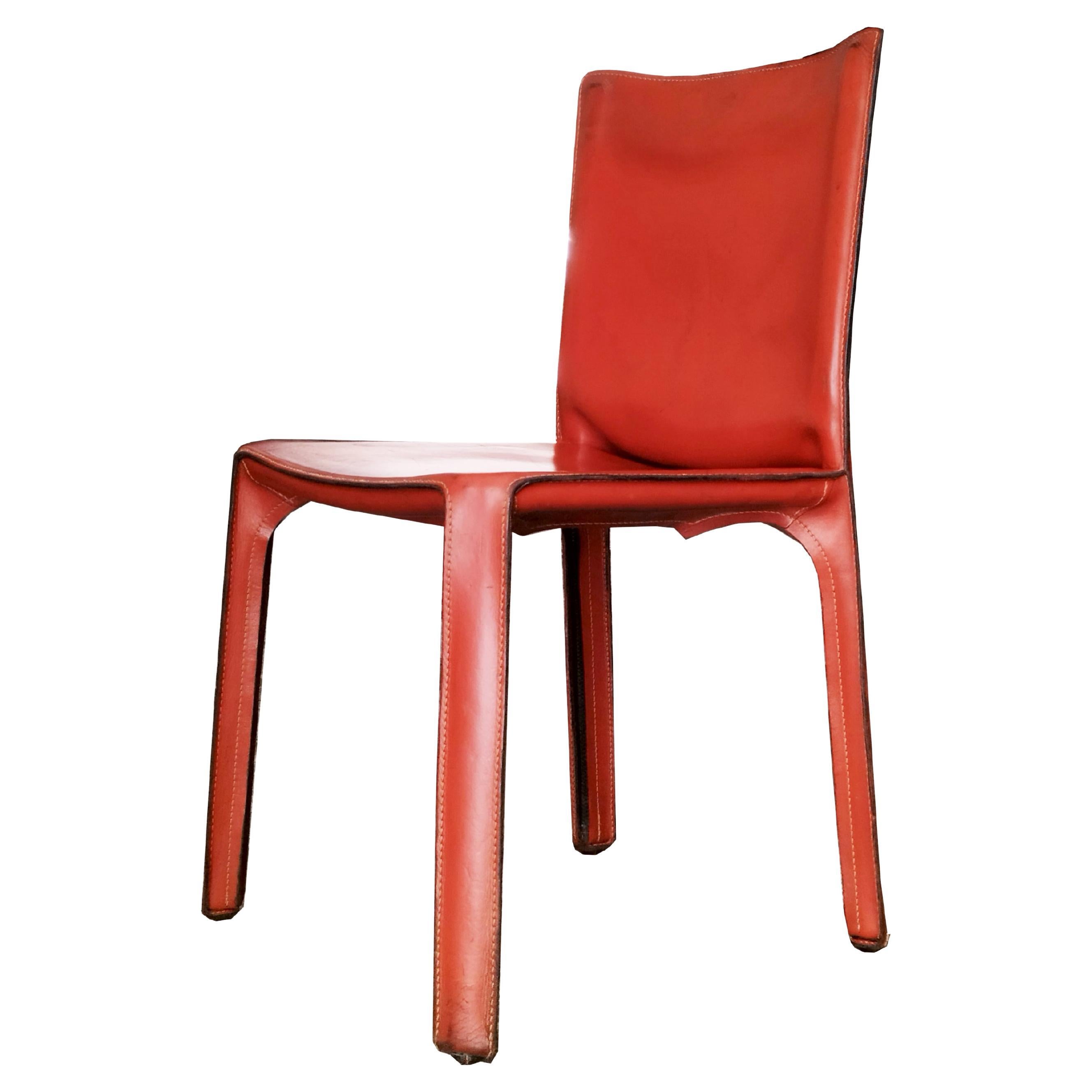 Mario Bellini for Cassina Cab Dining Chair Mod.412, Italy, 1978 For Sale