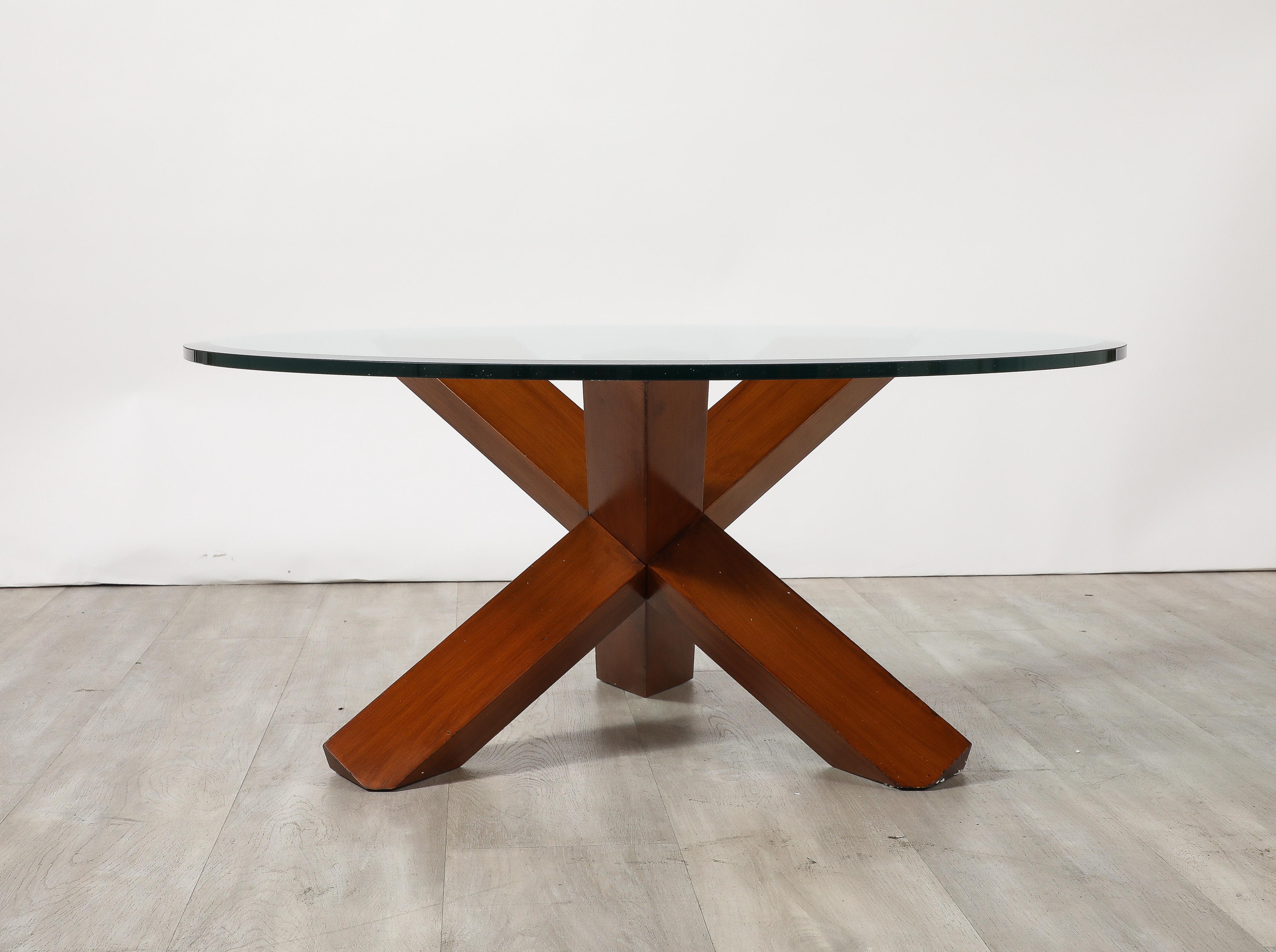 Glass Mario Bellini for Cassina 'La Rotonda' Coffee Table, circa 1977 For Sale
