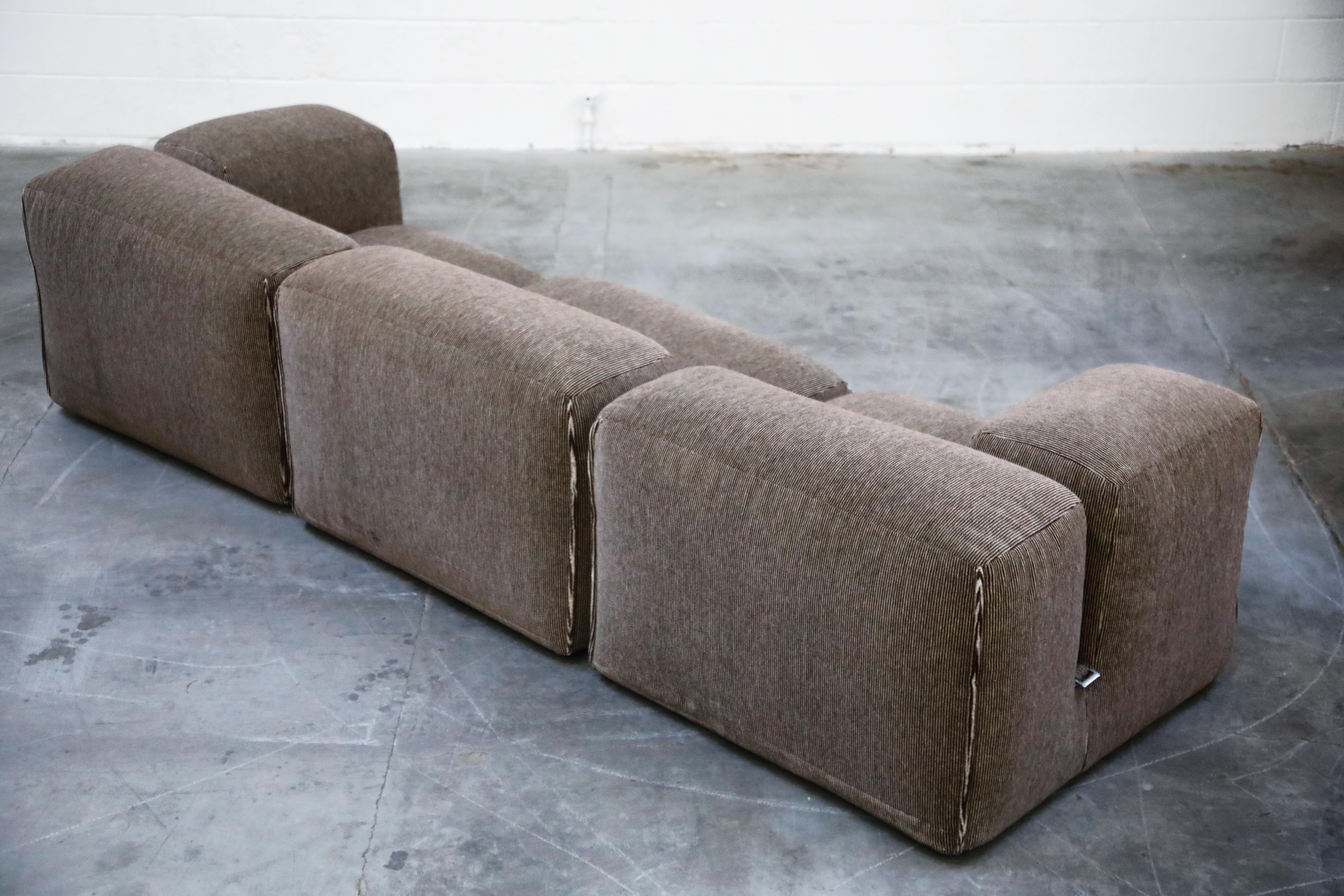 Mario Bellini for Cassina 'Le Mura' Modular Four-Piece Sectional Sofa, Signed In Good Condition In Los Angeles, CA