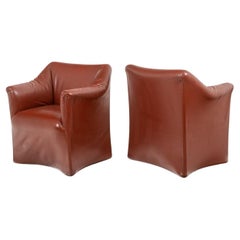 Mario Bellini for Cassina. Pair of “Tentazione” armchairs. 1960s.