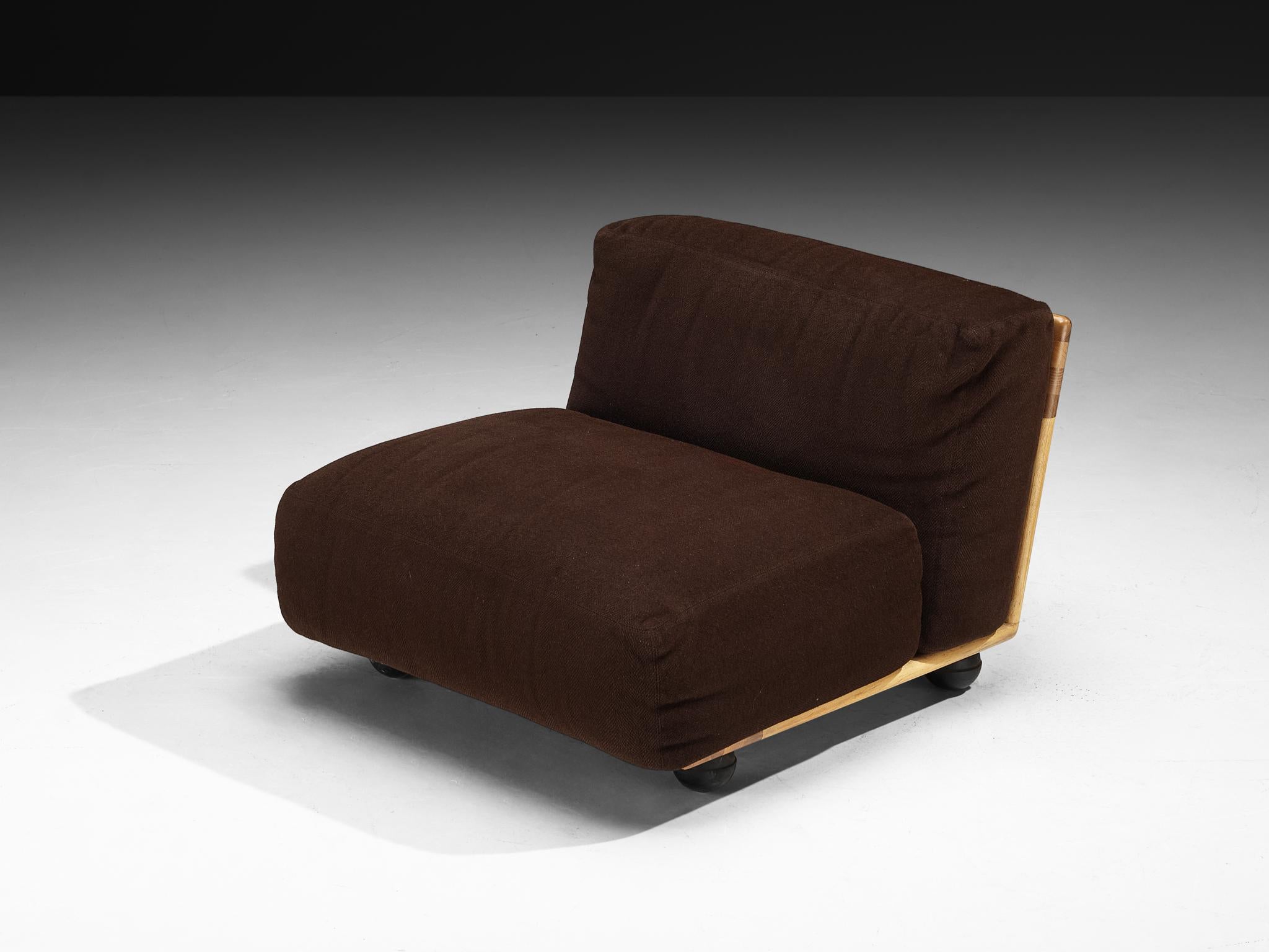 Mario Bellini für Cassina 'Pianura' Loungesessel aus Nussbaum (Italienisch) im Angebot