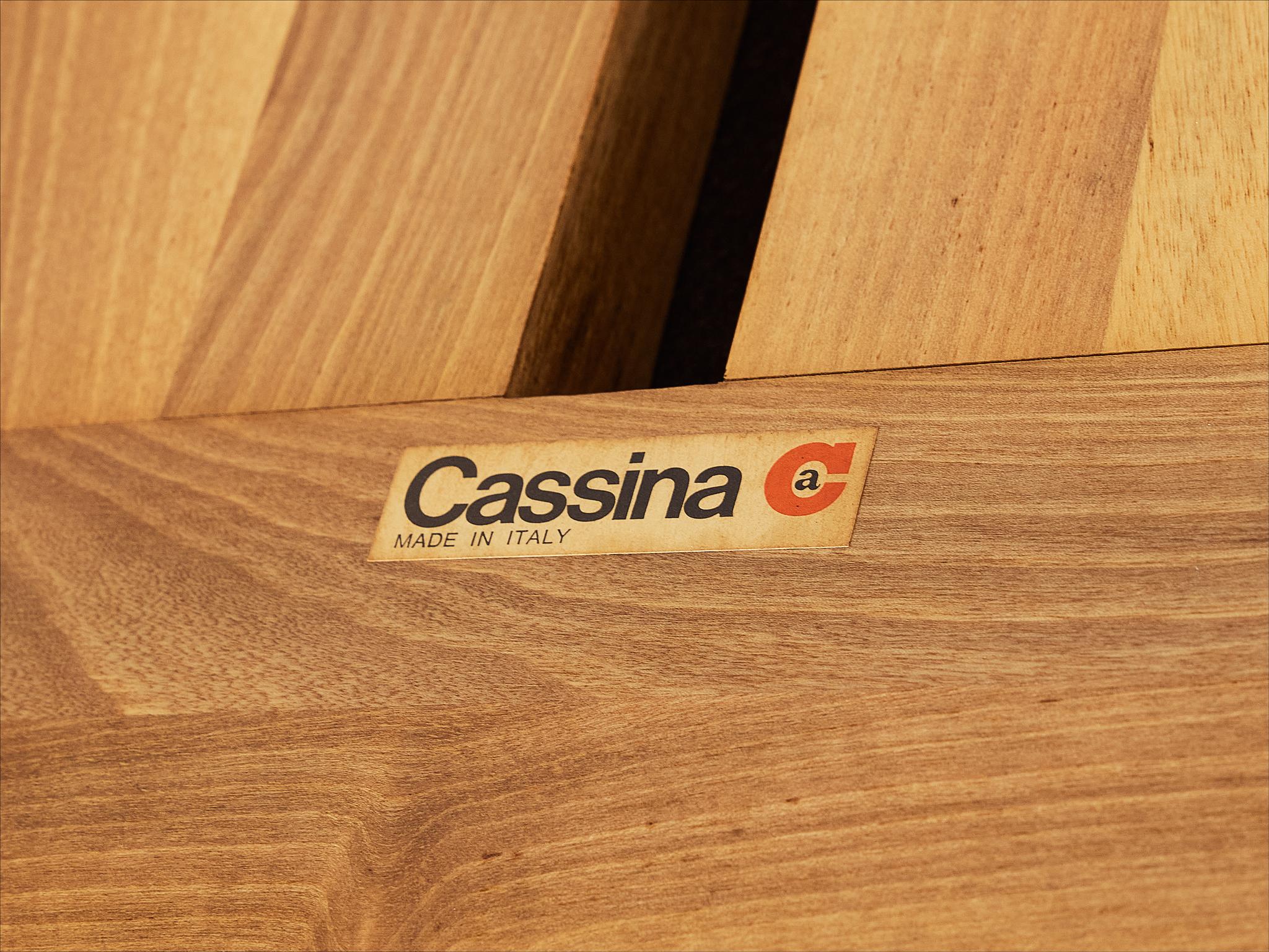Mario Bellini für Cassina 'Pianura' Loungesessel aus Nussbaum im Angebot 1