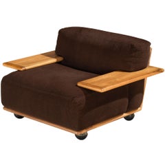 Mario Bellini for Cassina 'Pianura' Lounge Chair in Walnut
