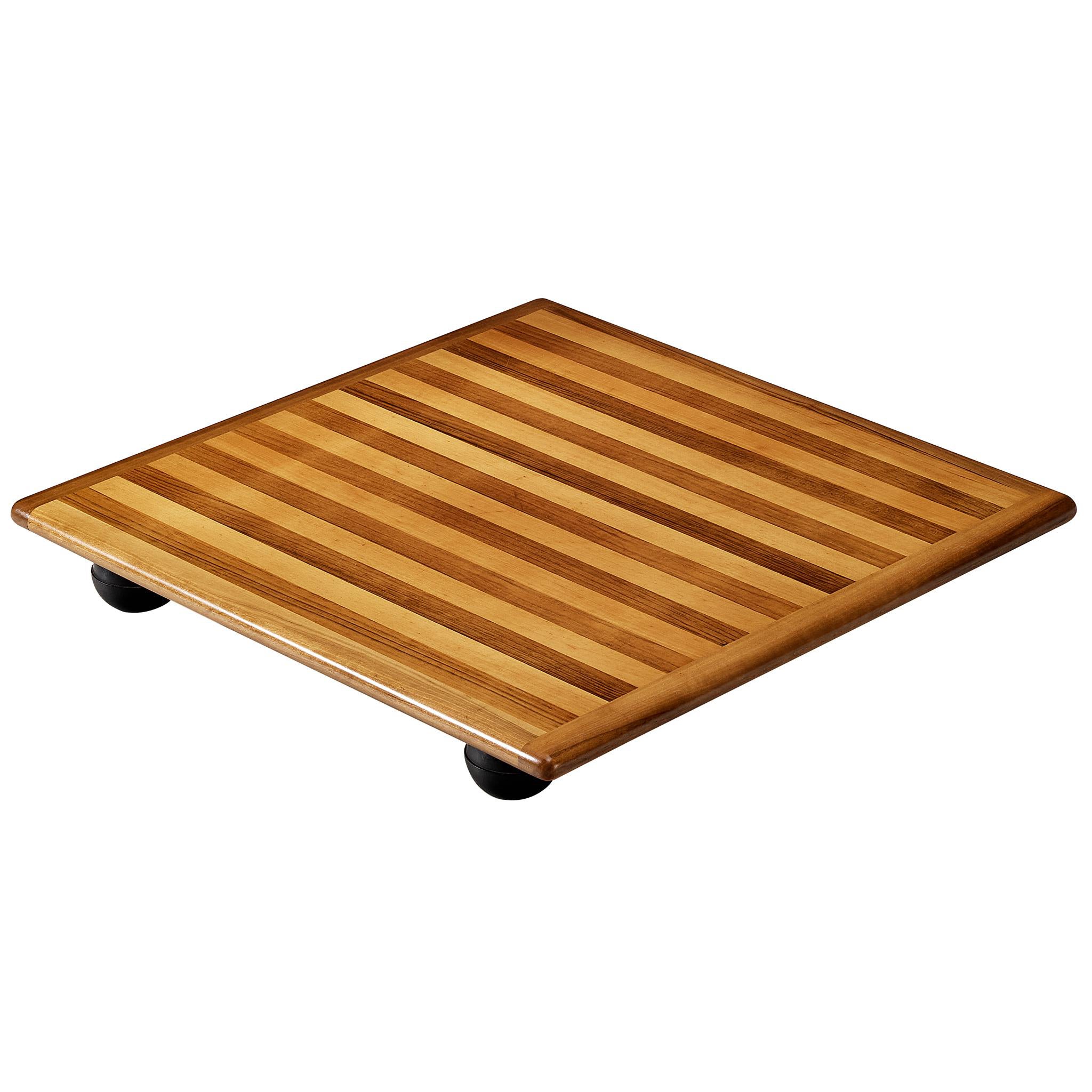 Niedriger Couchtisch „Pianura“ von Mario Bellini für Cassina in Walnuss