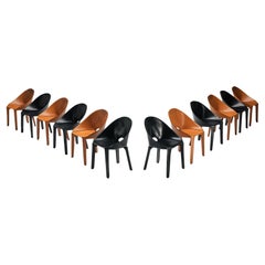 Mario Bellini for Cassina Set of Twelve ‘Lira E Liuto’ Dining Chairs