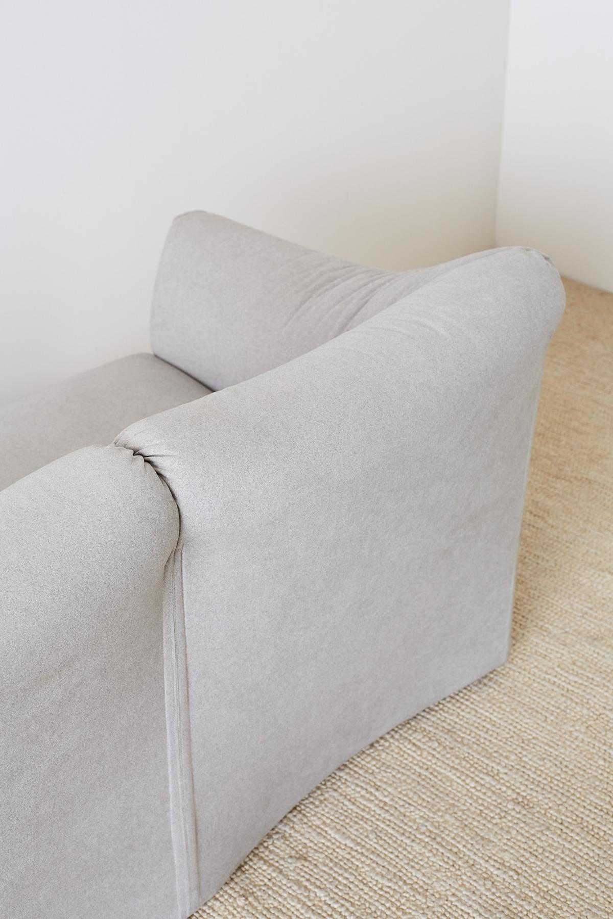 Mario Bellini for Cassina Tentazione Upholstered Sofa 8