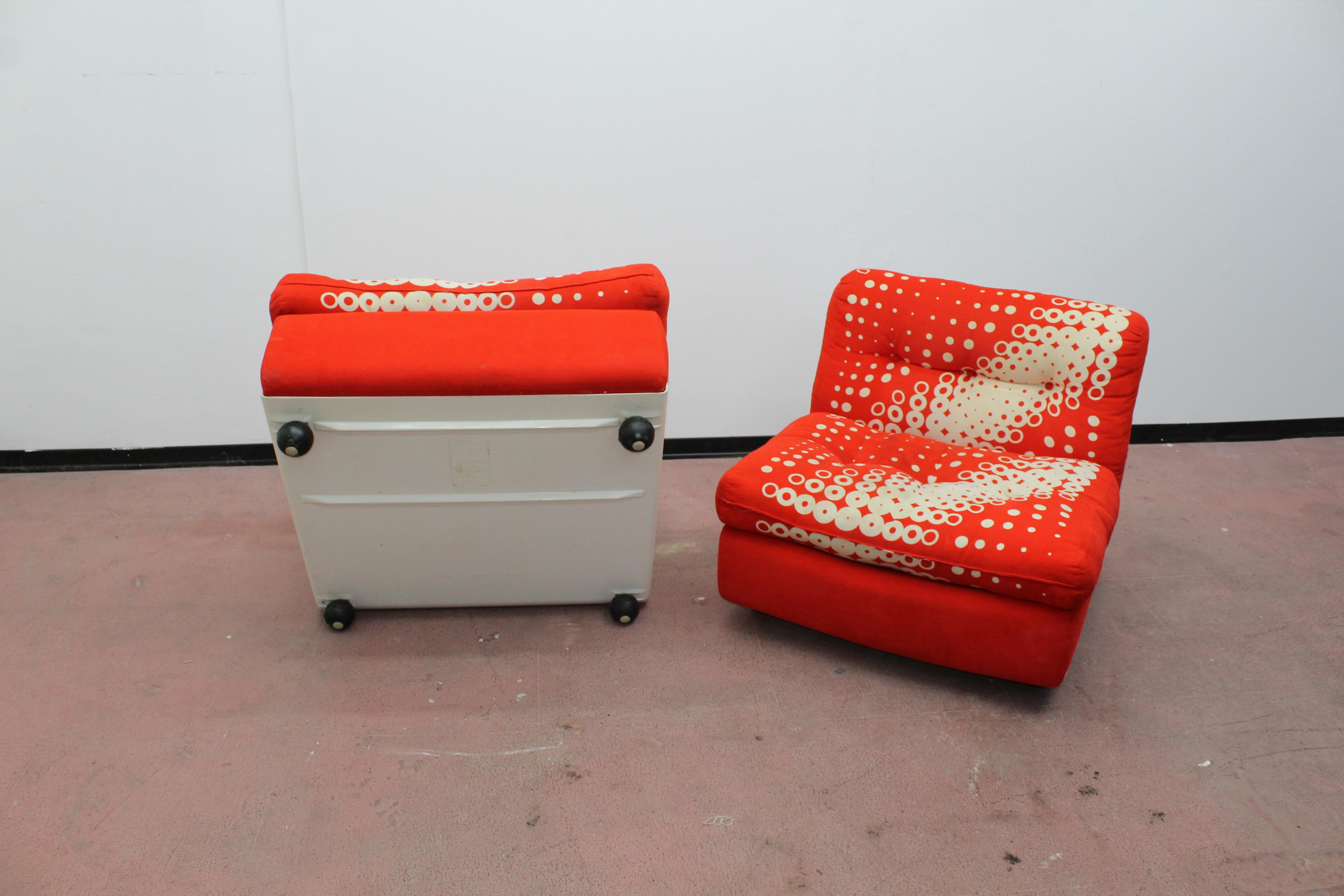 20th Century Modern Design Amanta Armchairs Mario Bellini for C&B  Italy 60s 9