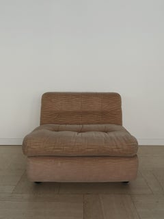 Mario Bellini for C&B Italia Midcentury Amanta Velvet Armchair, 1973