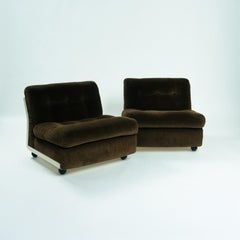 Mario Bellini for C&B Italia Modular 'Amanta' Seating Elements Brown Corduroy