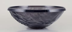 Mario Bellini for Kartell, Italy. Large "Moon" bowl in smoke-colored plastic
