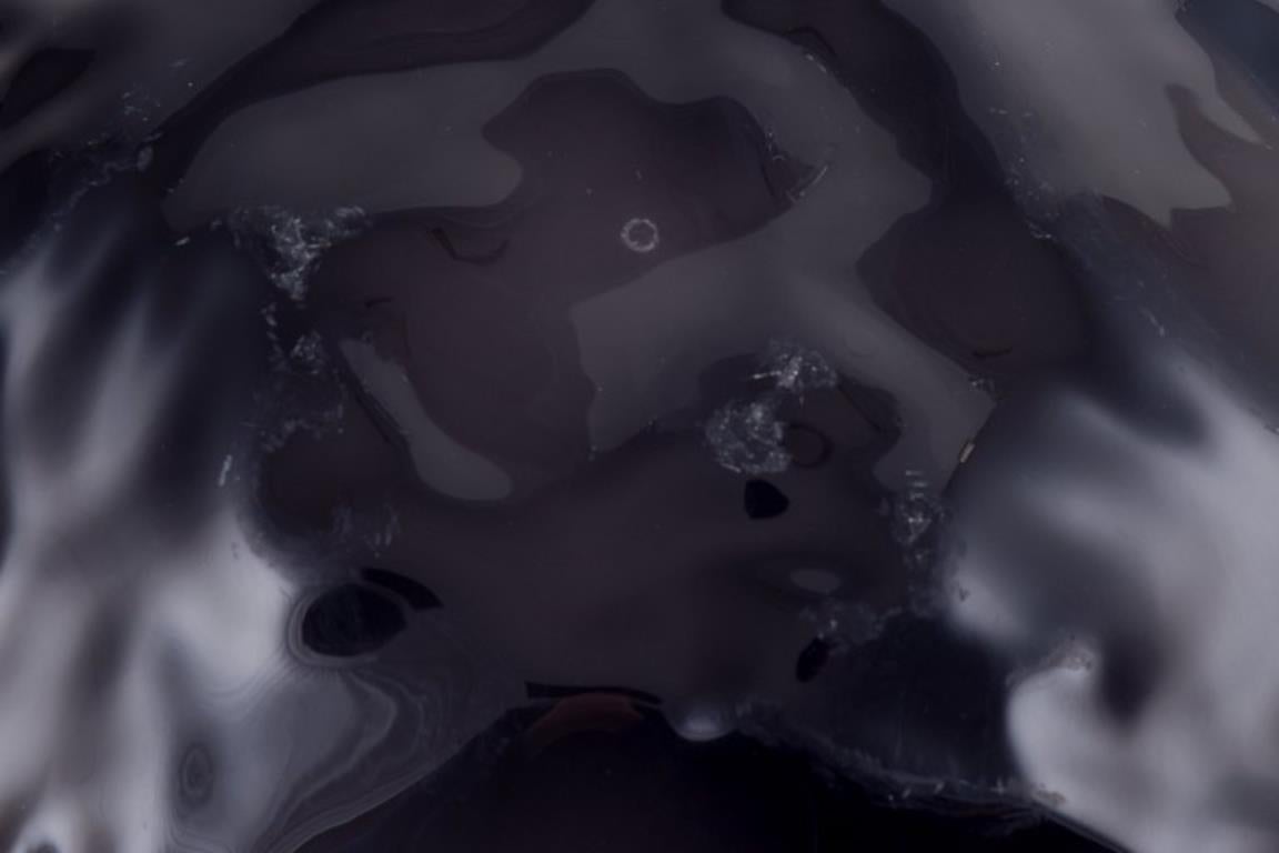 Plastique Mario Bellini pour KARTEL, Italie. Grand bol « Moon » en plastique couleur fumée en vente