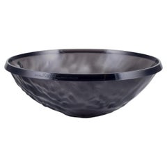Mario Bellini for Kartell, Italy. Large "Moon" bowl in smoke-colored plastic