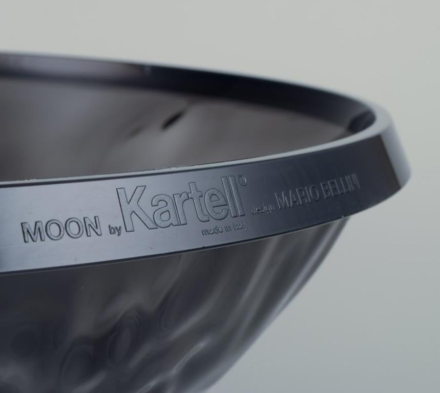italien Mario Bellini pour Kartell. Grand bol « Moon » en plastique couleur fumée en vente