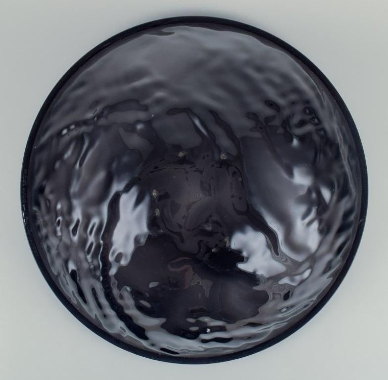 XXIe siècle et contemporain Mario Bellini pour Kartell. Grand bol « Moon » en plastique couleur fumée en vente