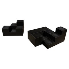 Mario Bellini, Gli Scacchi, 5 elements, Table / Seating for C&B Italia 1971
