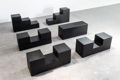 Mario Bellini "Gli Scacchi" Chess Side Tables 'for Cameleonda' for B&B Italia
