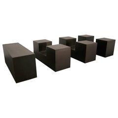 Mario Bellini "Gli Scacchi" Chess Side Tables 'for Cameleonda' for B&B Italia