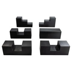 Mario Bellini "Gli Scacchi" Chess Side Tables 'for Cameleonda' for B&B Italia