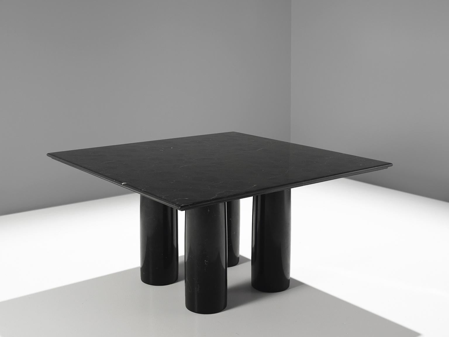 Table 'Il Colonnato', by Mario Bellini for Cassina, in black marble, Italy, 1970s.

This 'Il Colonnato' dining table was designed by Italian designer Mario Bellini. For this series of tables, Bellini was inspired by ancient Roman columns. This