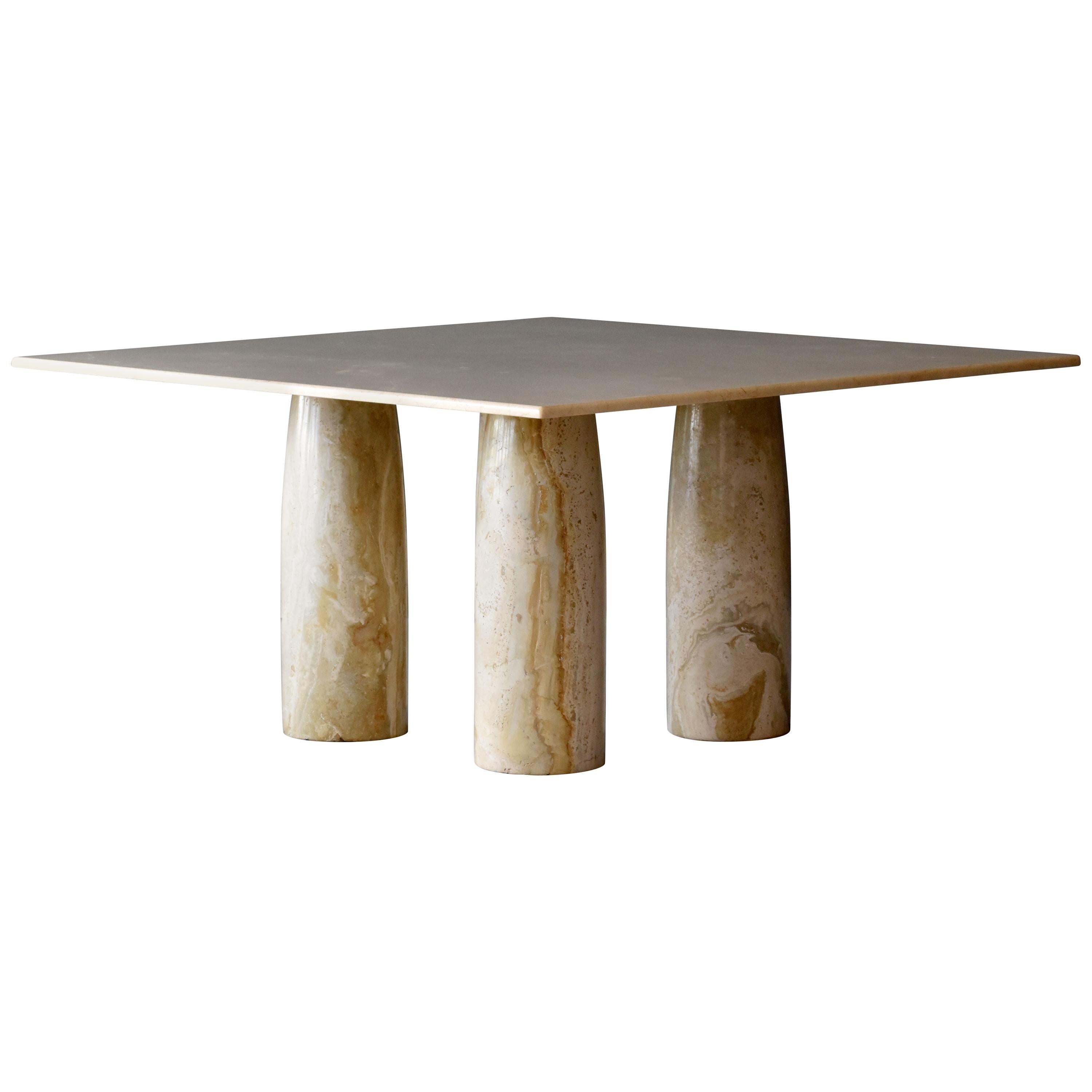 Mario Bellini, "Il Collonato" dining table, marble, Cassina, 1970s