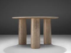 Mario Bellini 'Il Colonato' White Travertine Table