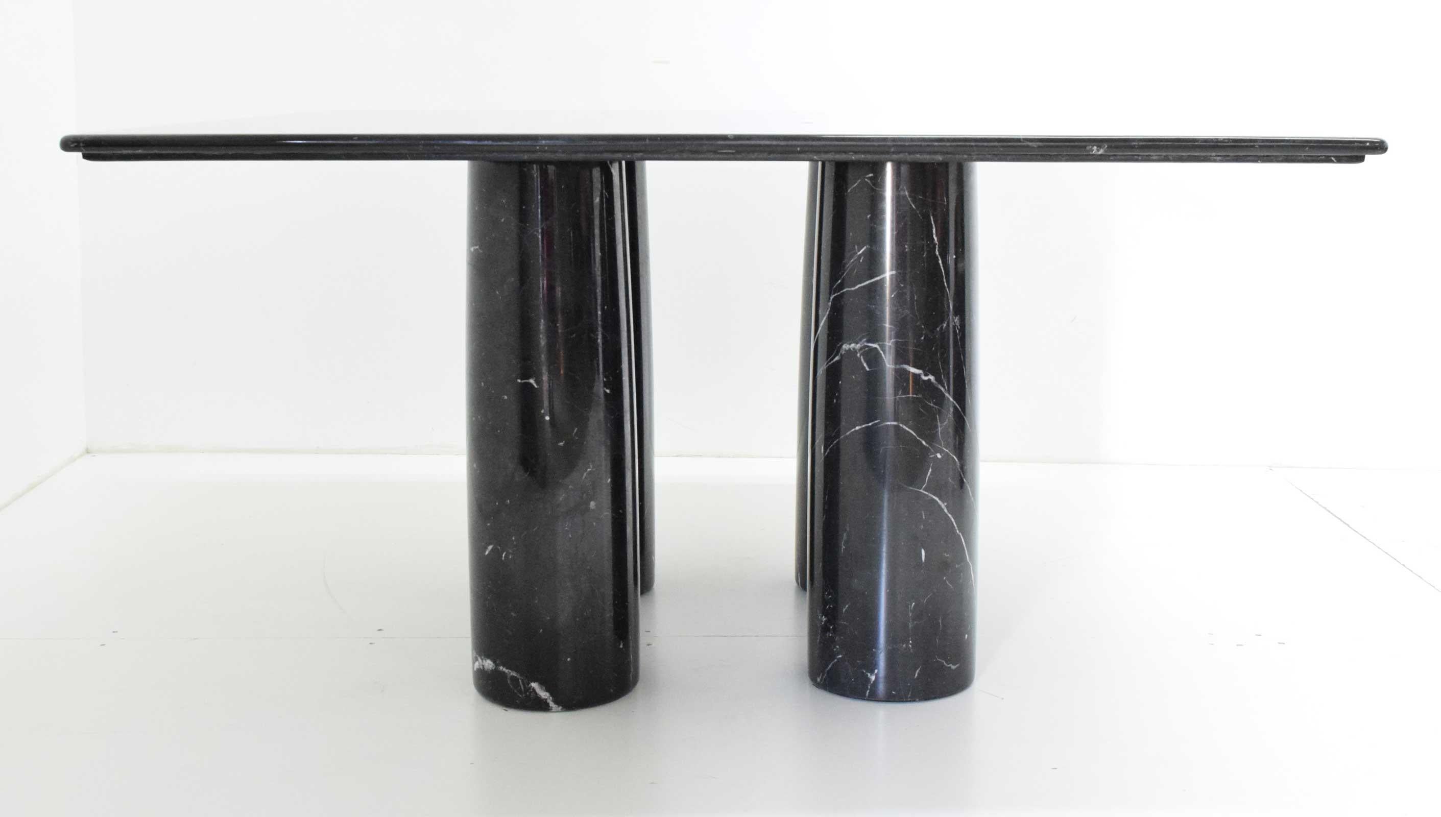 Mid-Century Modern Mario Bellini Il Colonnato Black Marble Table