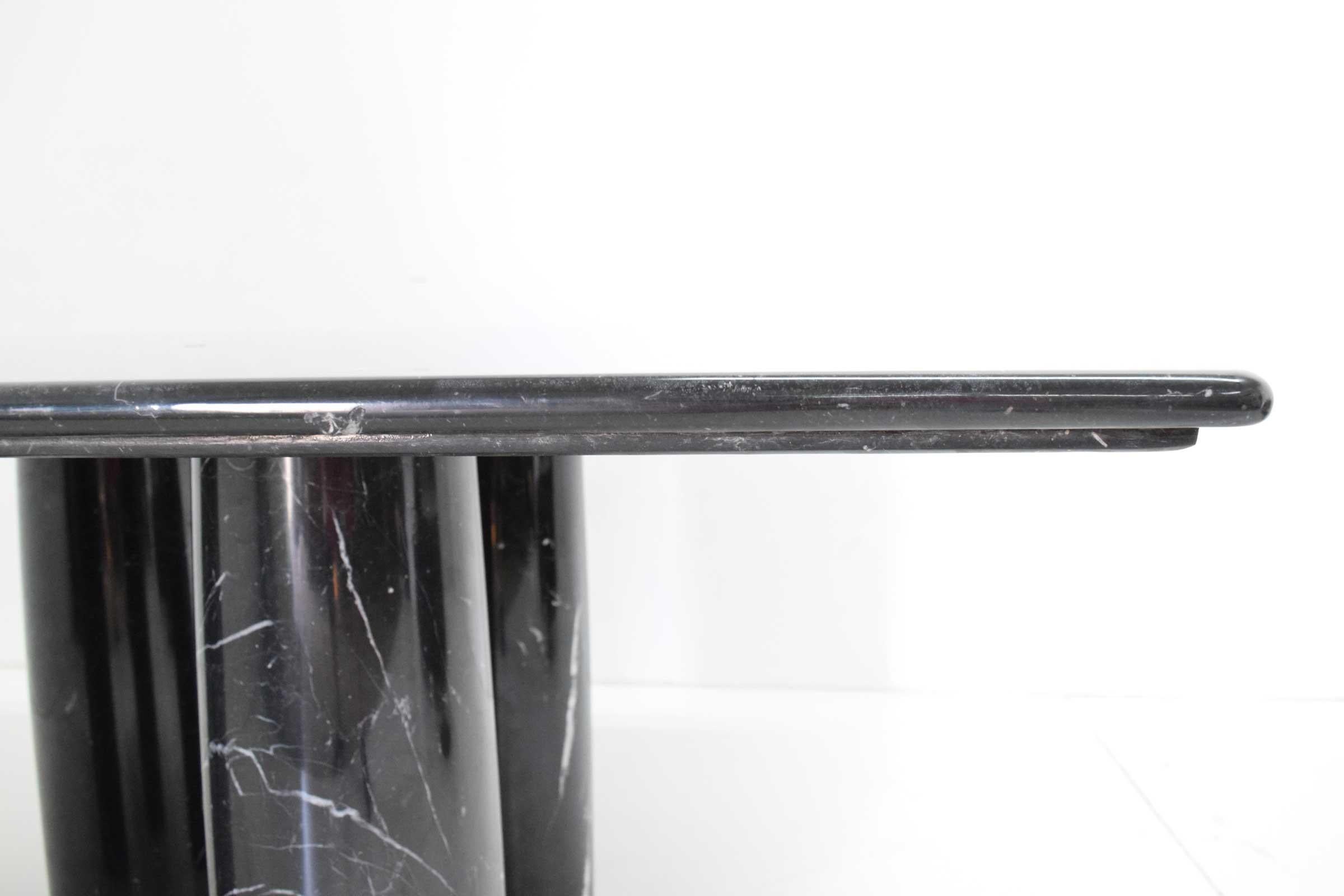 Mid-Century Modern Mario Bellini Il Colonnato Black Marble Table