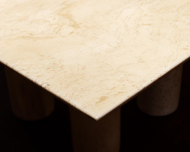 Late 20th Century Mario Bellini Il Colonnato Dining Table in Marble, Italy, 1970s For Sale
