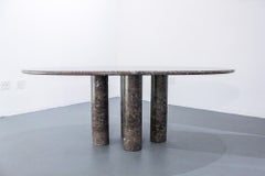 Mario Bellini Il Colonnato Rare Oval Marble Dining Table Cassina, 1977