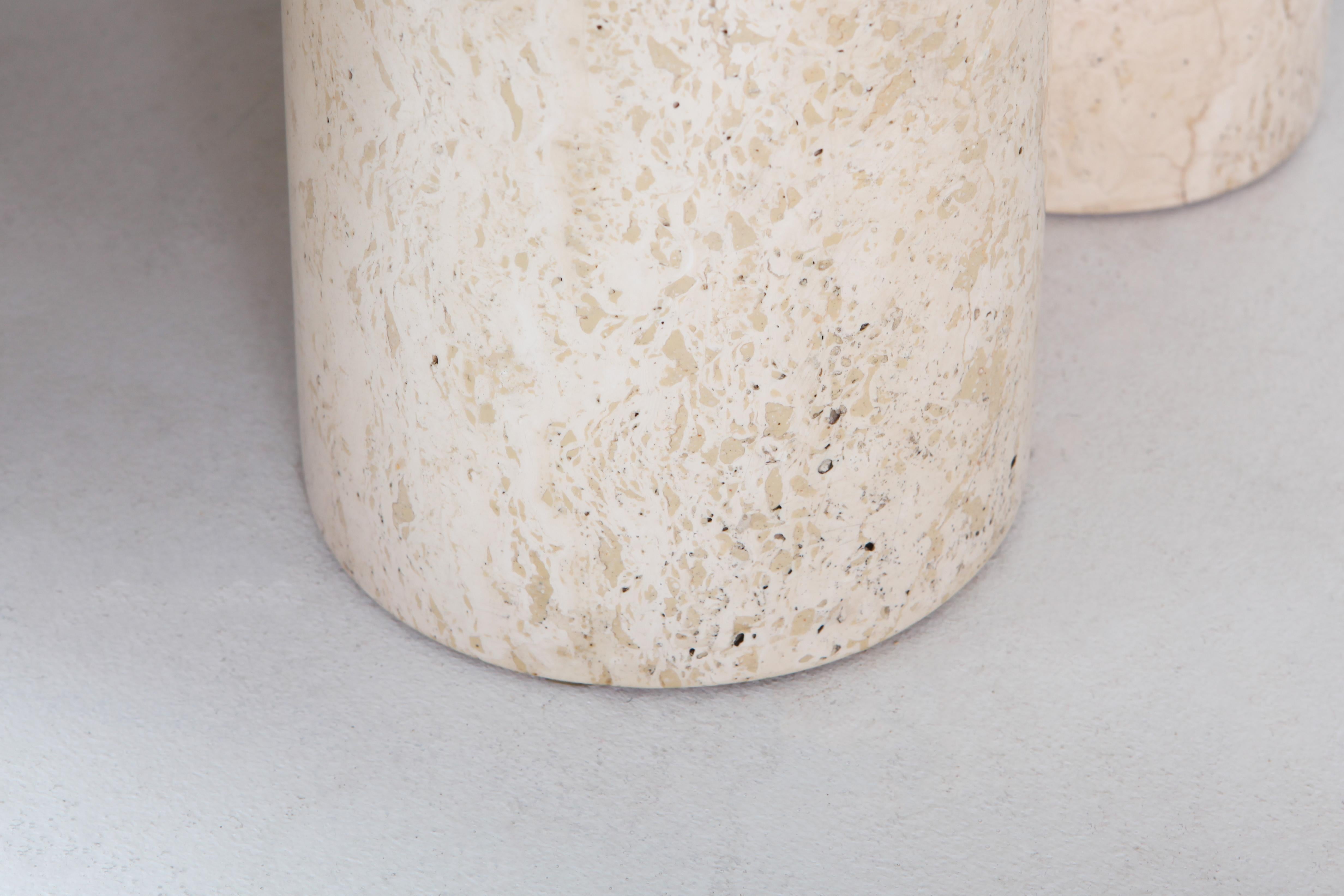 Mario Bellini 'il colonnato' Travertine Dining Table 7