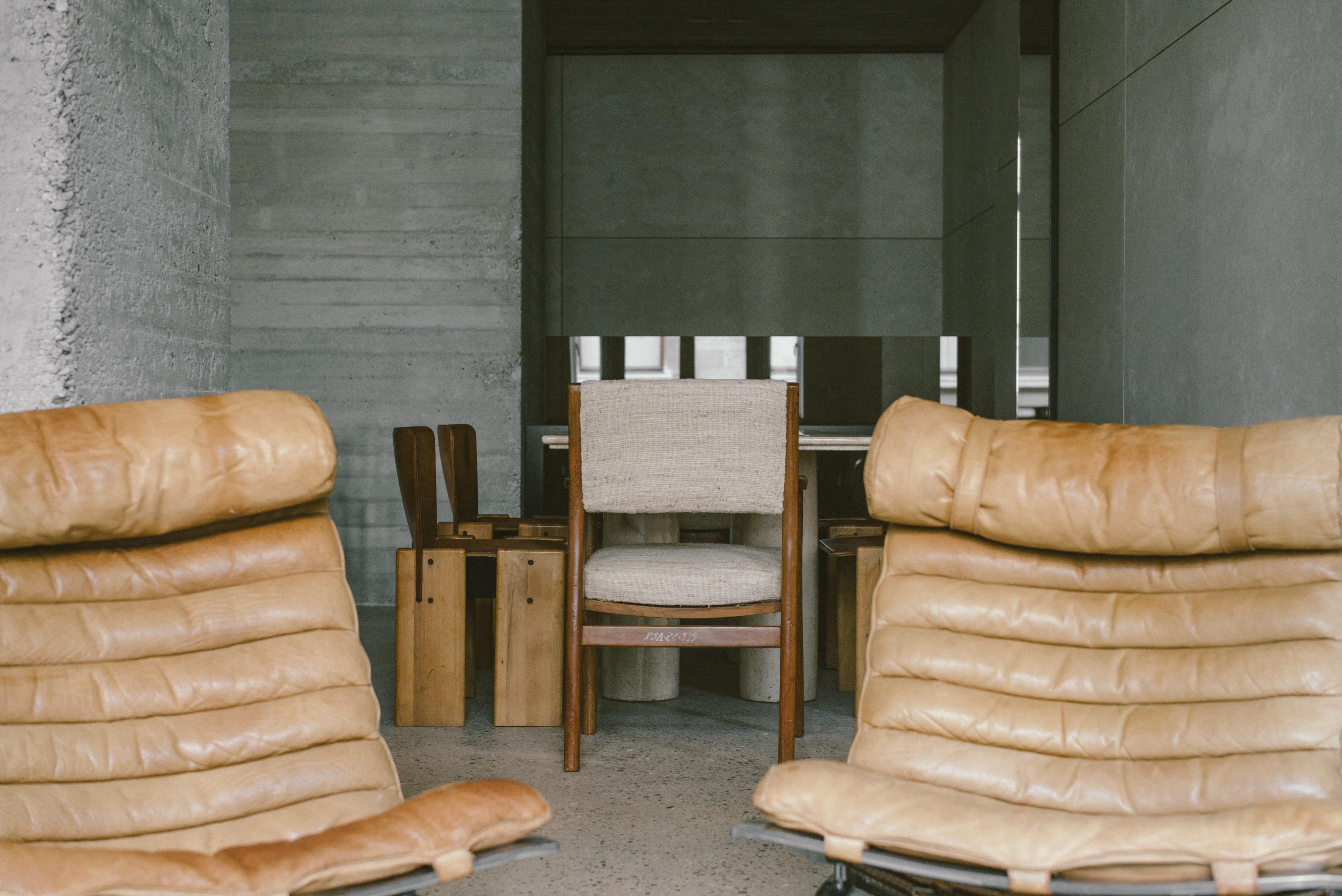 Mario Bellini 'il colonnato' Travertine Dining Table 10