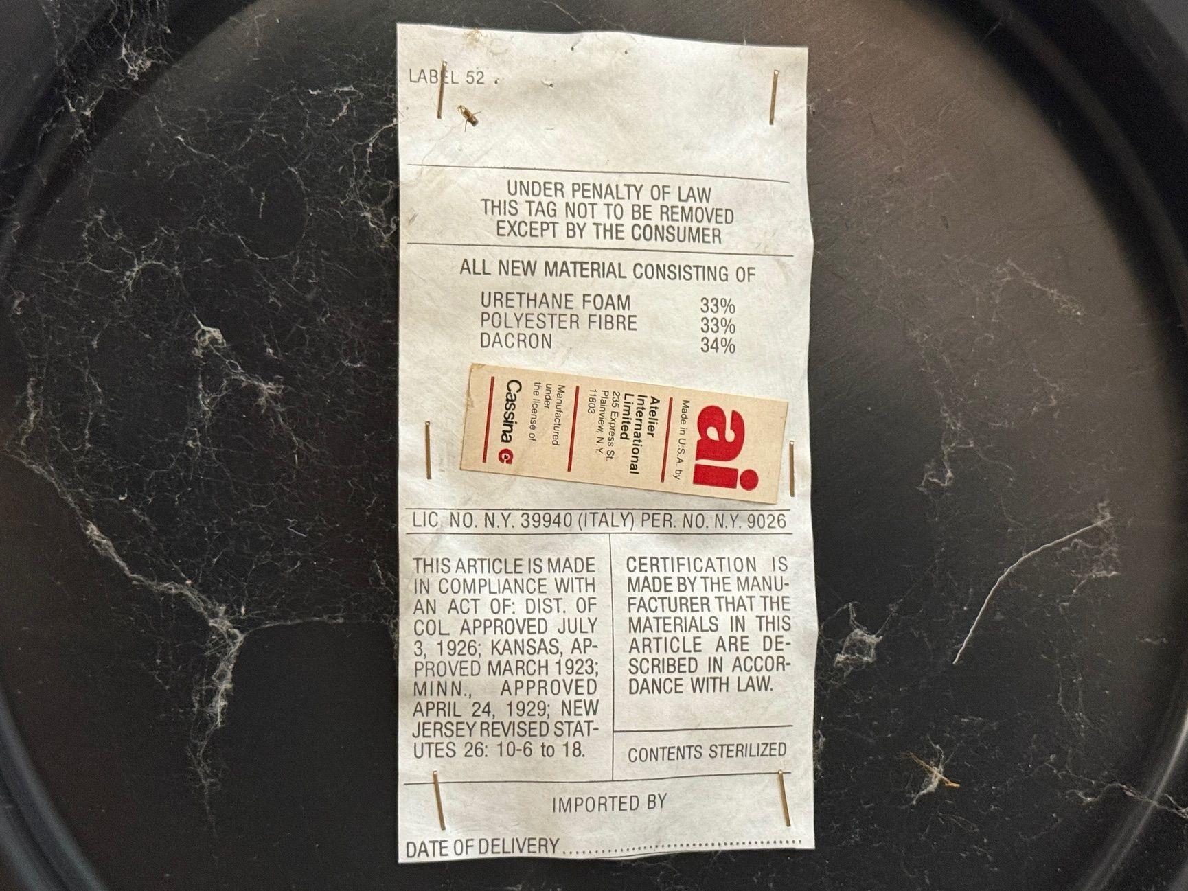 Mario Bellini, Italian Modern, Leather, Four Model 684 Armchairs, Italy, 1980s For Sale 8