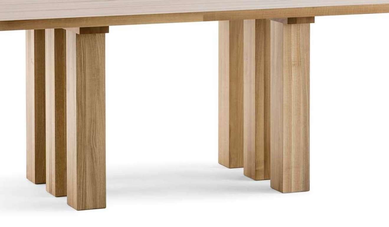 Mid-Century Modern Mario Bellini La Basilica Dining Table in Ash Wood for Cassina, new For Sale