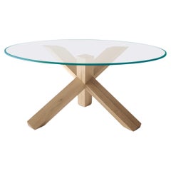 Mario Bellini Tavolo da pranzo o da caffè La Rotonda in Wood Marble per Cassina