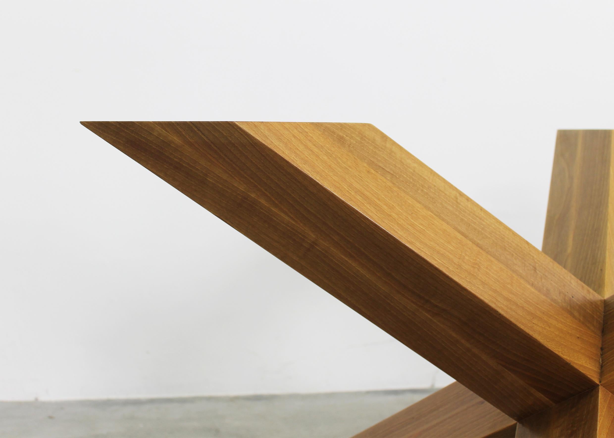 Table ronde Mario Bellini La Rotonda en Wood Wood par Cassina années 1980 en vente 2
