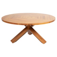 Mario Bellini La Rotonda Tavolo rotondo in Wood Wood di Cassina anni
80