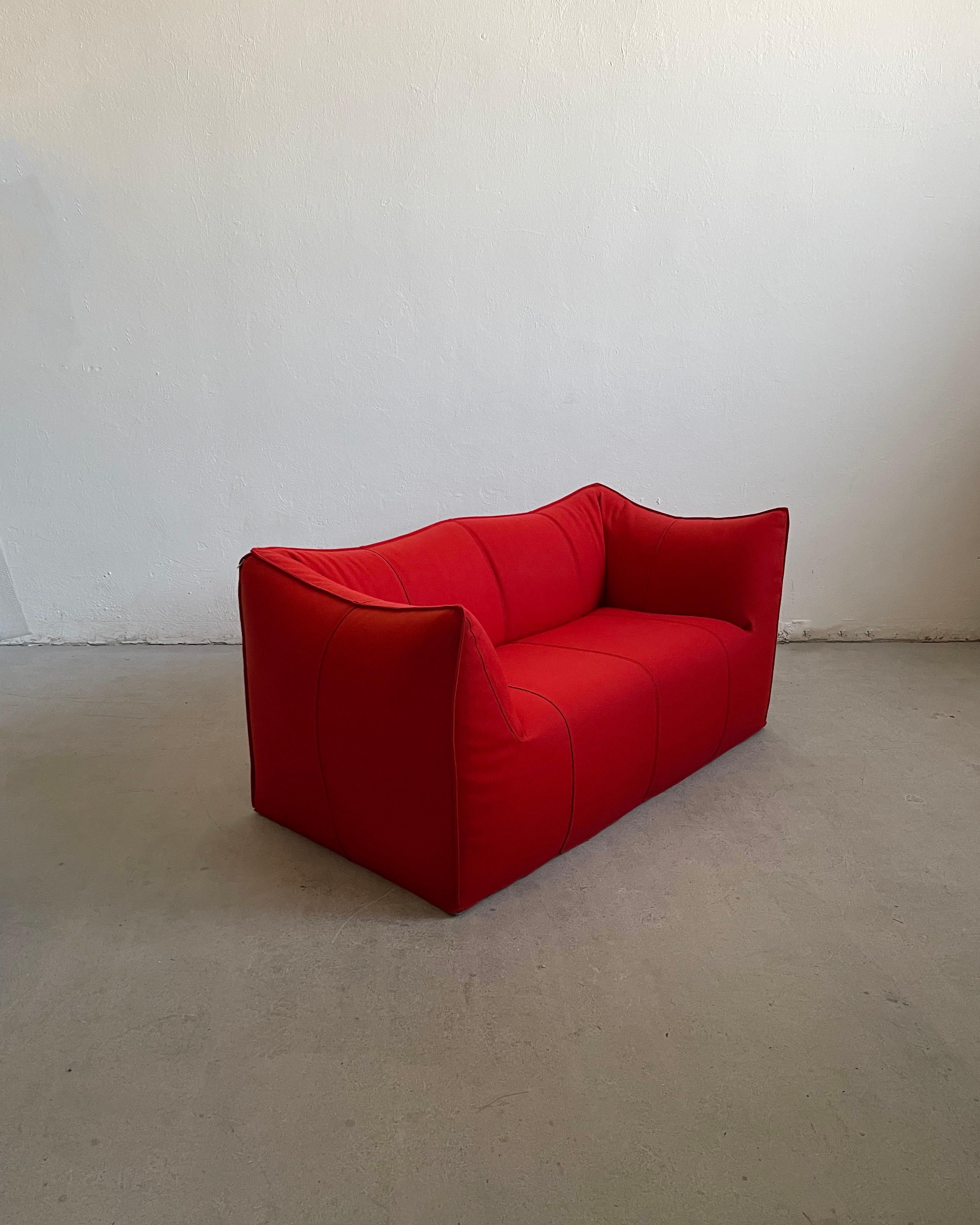 Mario Bellini Le Bambole ’07 Sofa B&B Italia in Red Wool, Removable Cover For Sale 6