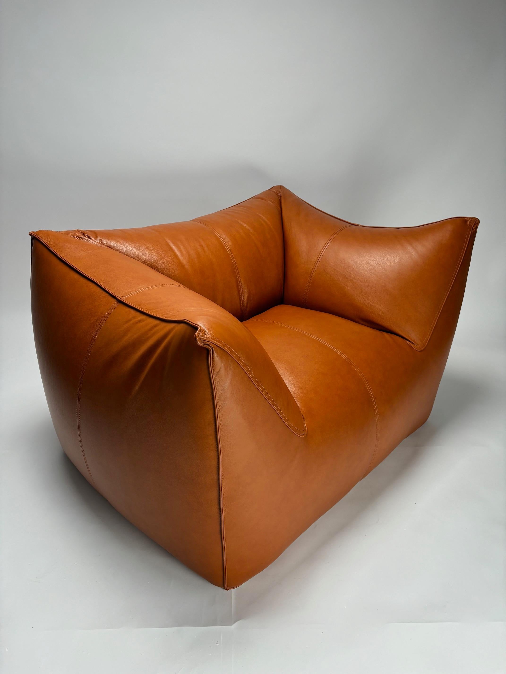 Cuir Mario Bellini Le Bambole Armchair for B&B Italia, 1971 (Première édition) en vente