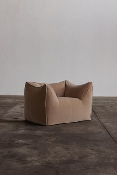 Mario Bellini “Le Bambole” Armchair for B&B Italia, Camel Velvet, 1971