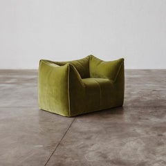 Mario Bellini "Le Bambole" Sessel für B&B Italia, Samt olivgrün, 1971