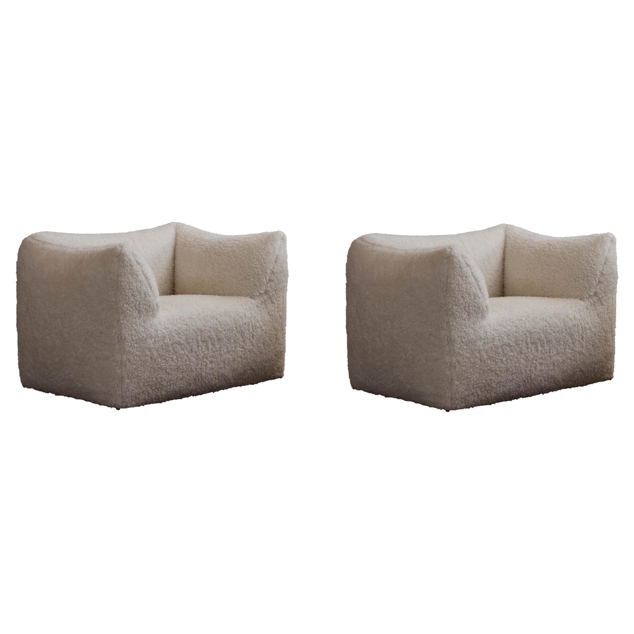 Mario Bellini “Le Bambole” Armchairs for B&B Italia, 1971, Set of 2