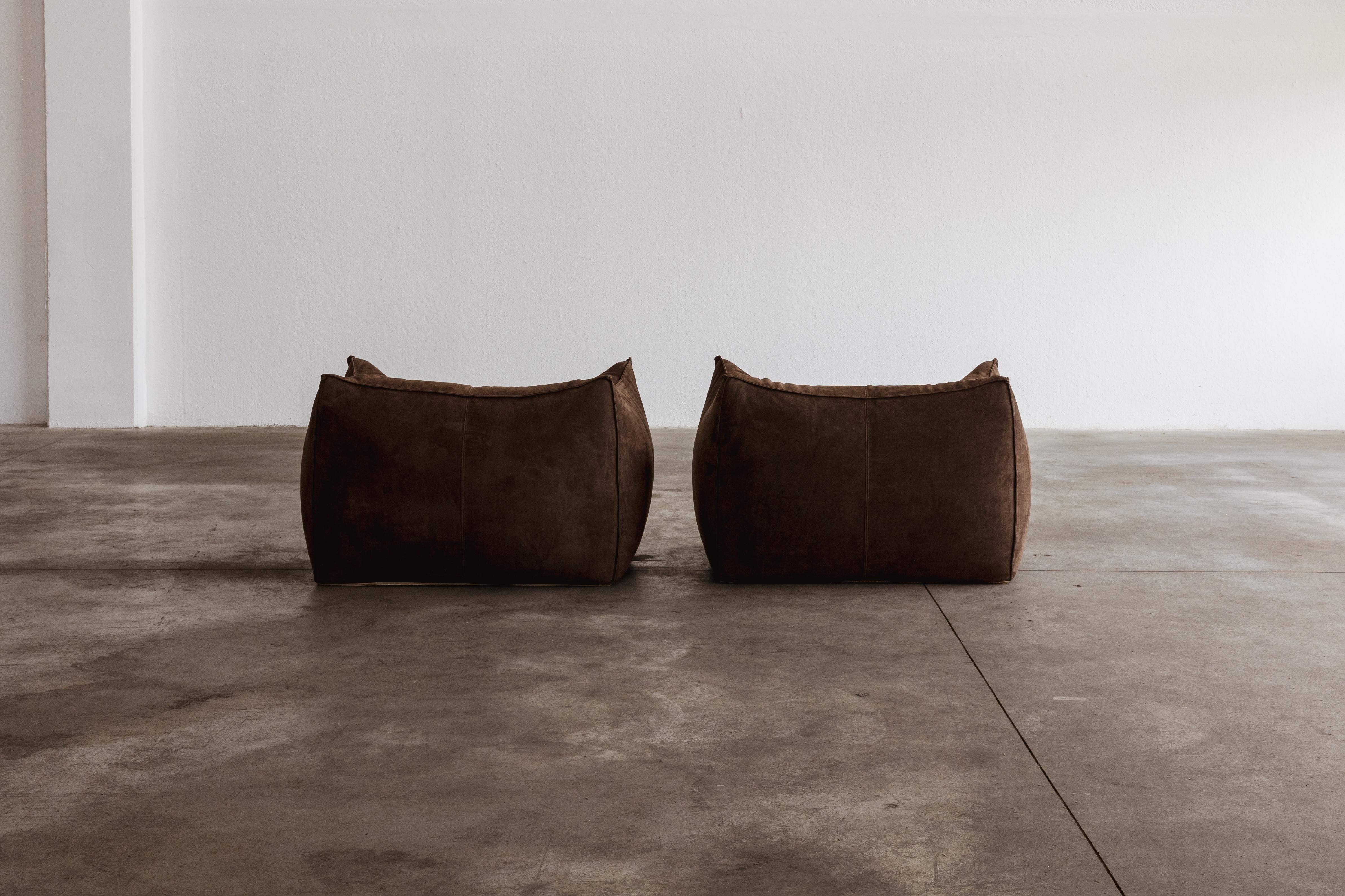 Mario Bellini Le Bambole Sessel für B&B Italia, Dunkelbraun, 1971, 2 Exemplare im Angebot 7