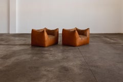 Mario Bellini “Le Bambole” Armchairs for B&B Italia, Cognac, 1971, Set of 2