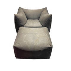 Mario Bellini Le Bambole Chair and Ottoman for B&B Italia, Italy 1986