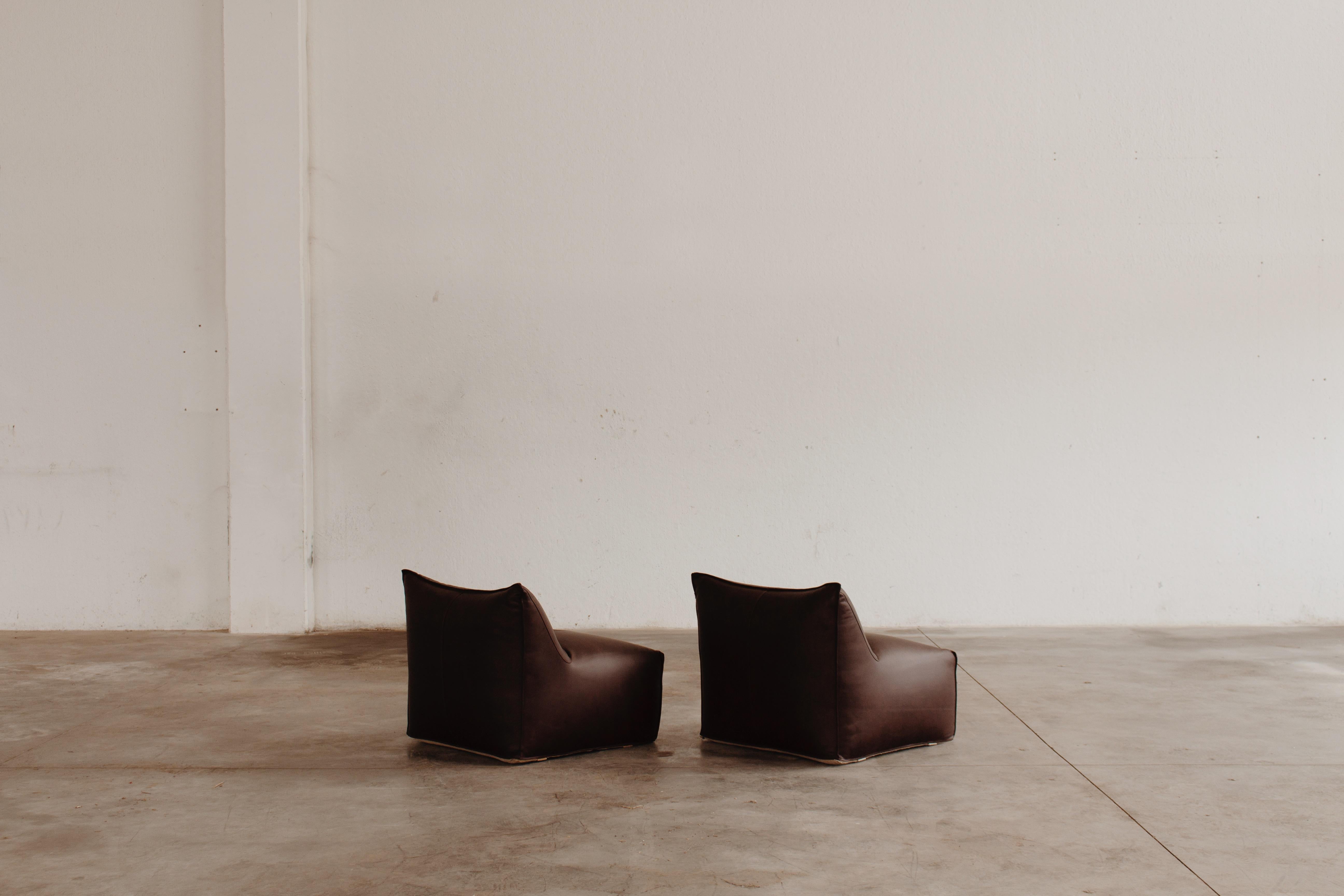 Mario Bellini “Le Bambole” Easy Chairs for B&B Italia, 1971, Set of 2 For Sale 3