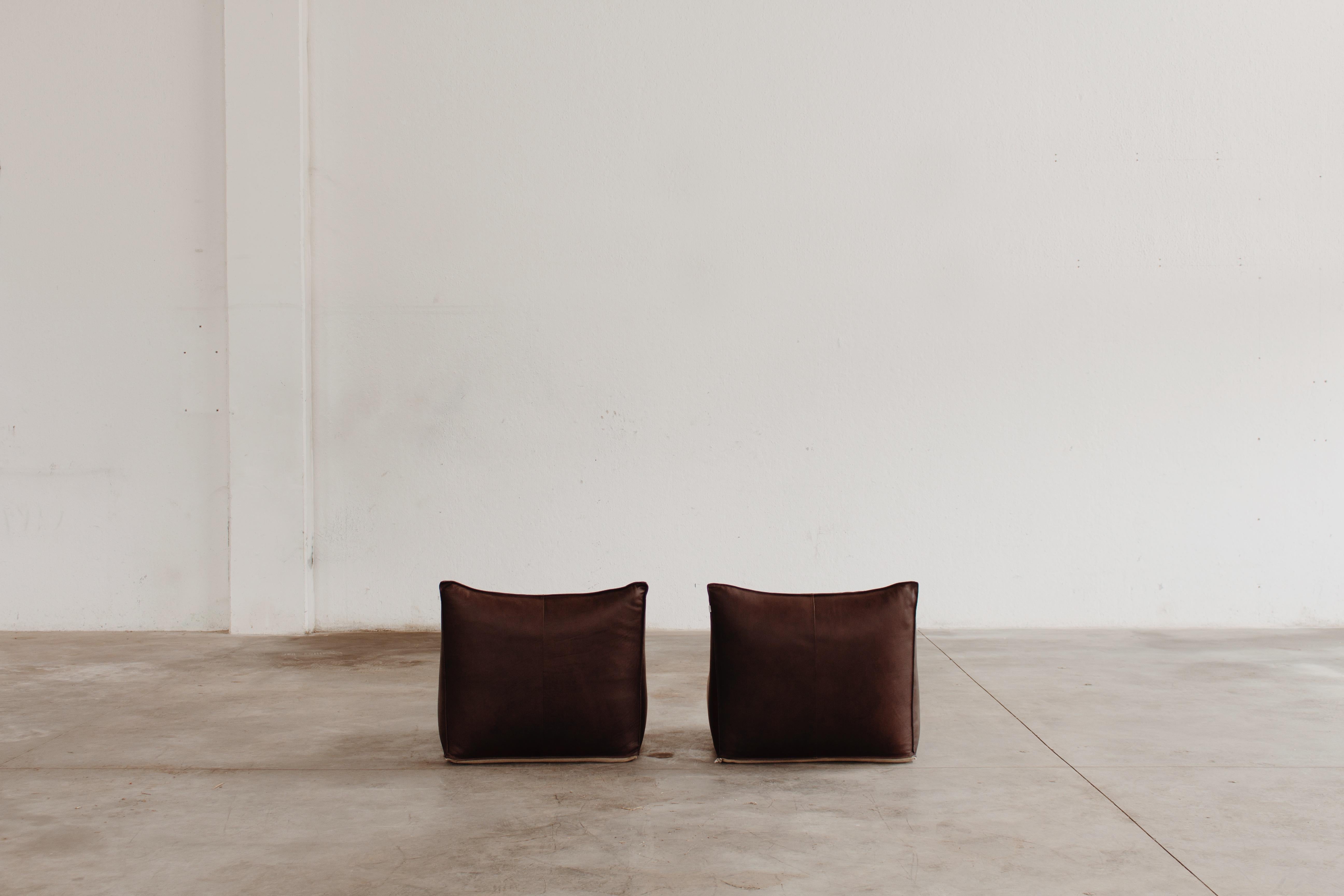Late 20th Century Mario Bellini “Le Bambole” Chairs for B&B Italia, 1971, Set of 2 For Sale